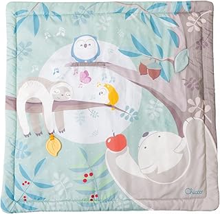 Chicco, Play Mat 2-in-1, Electronic Panel, Lights, Sounds and Classic Music, Day and Night Mode, Compatible Next2Me and Wooden Beds, Baby Toy from 0 Months