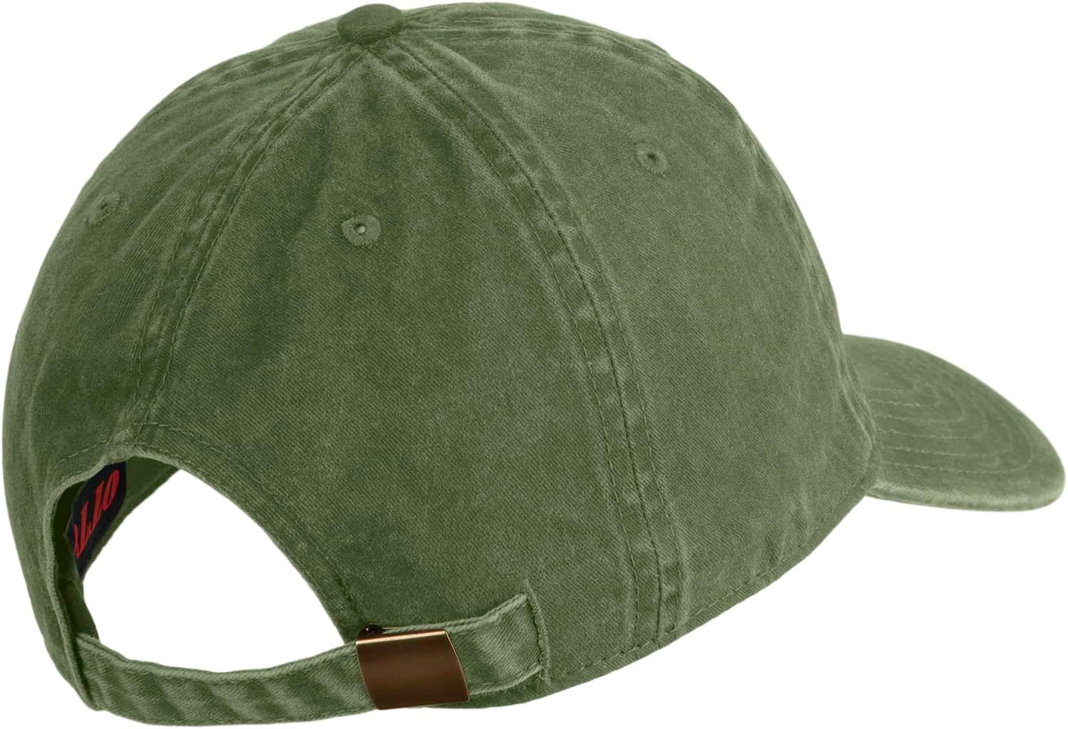 e4Hats.com US Navy Veteran Military Embroidered Washed Solid Pigment Dyed Cotton Twill Brass Buckle Cap - Image 4