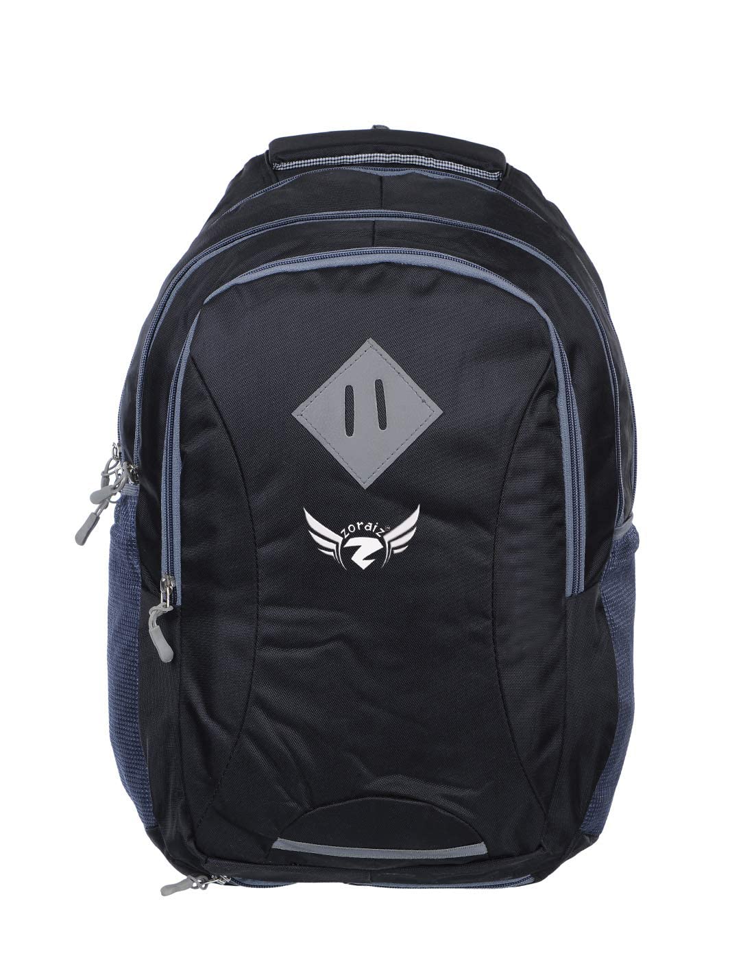 zoraiz Unisex 40 Ltrs Lightweight Casual Bag Packs | 3 Compartment compactible with Laptop Compartments | Water resistant with Rain Proof Cover - Black (B09N7FZH94) Amazon Price History, Amazon Price Tracker