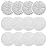 BeiLan Spin Wave Mop Pads Fit for Bissell Spin Wave 20399 23157 23159 2039A 2124A 20393 2039T 2039W 20391 20395 2307 2315A Soft Scrubby Pads for Hardwood Floor Cleaning Replacement Pads(12Pack)