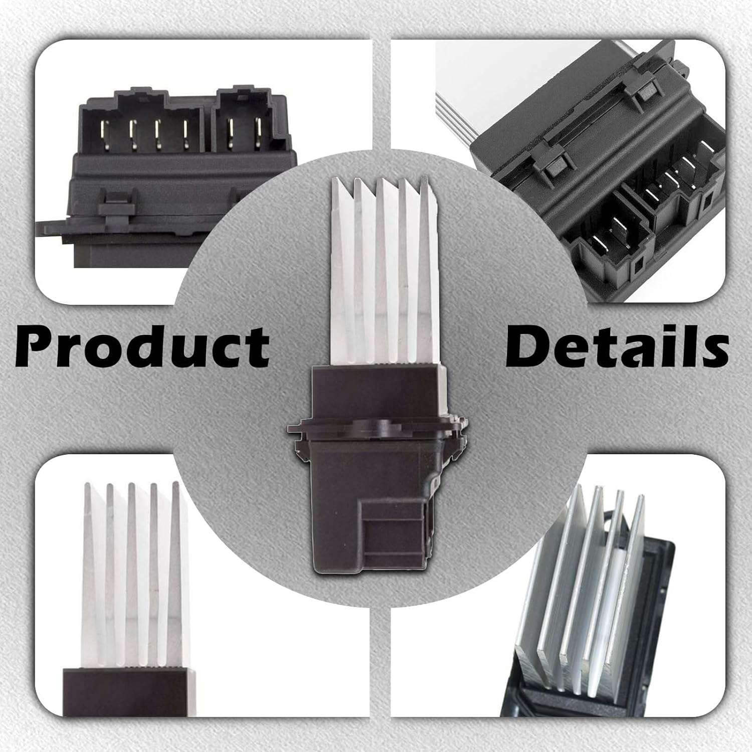 Front Auto Temp HVAC Blower Motor Resistor Compatible with Chrysler Pacifica Town & Country Voyager Caravan Grand Caravan Durango Nitro - Commander Grand Cherokee Liberty Replaces 4885482AA RU-638