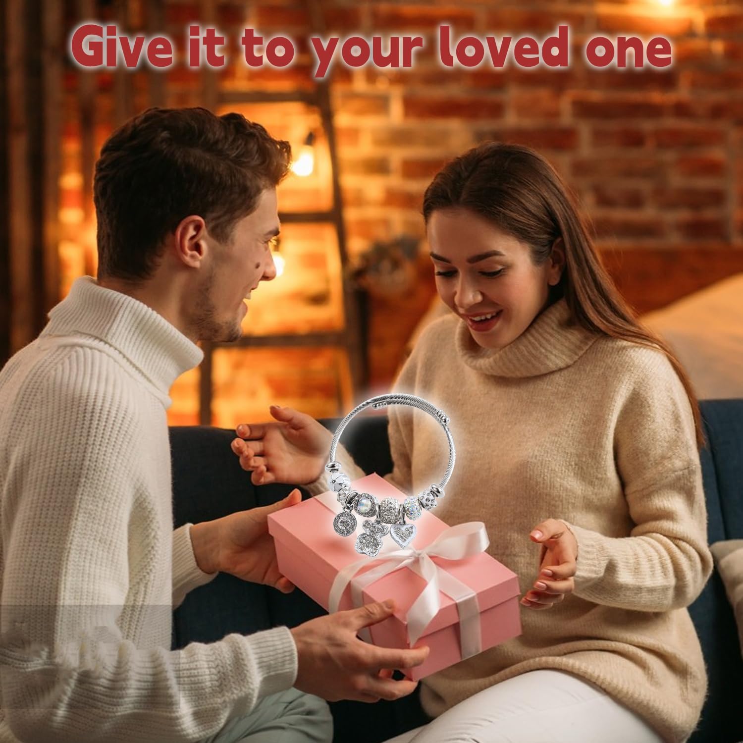 Silver Women Bracelets - Adjustable Charm Bracelets for Women Birthday Gifts Favors Titanium Steel Bracelet Bundle Jewelry Kit - Image 7