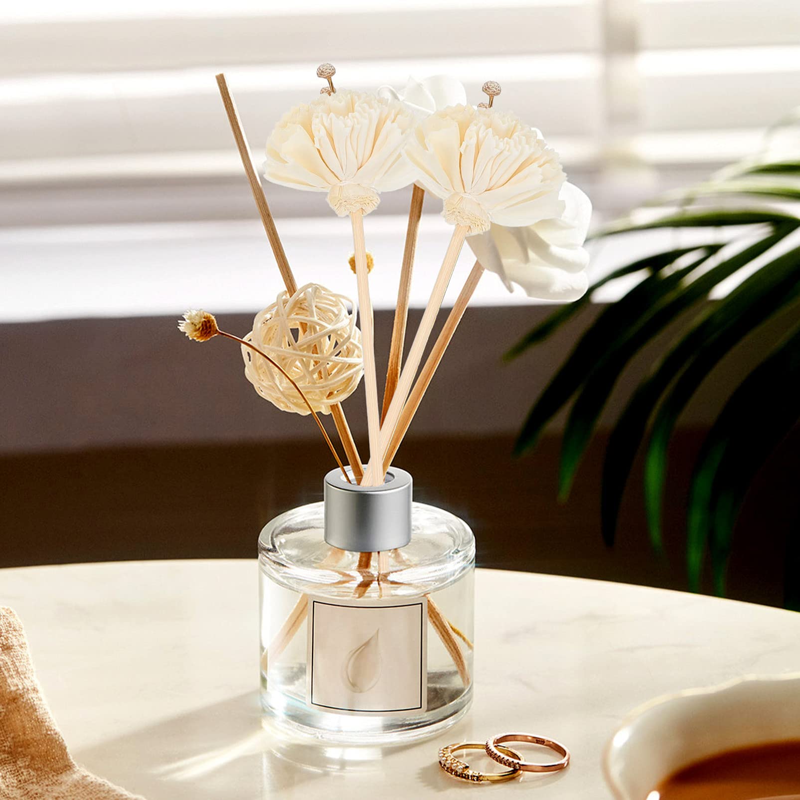 PRETYZOOM 5 Juegos Flor De Aromaterapia De Clavel Fragancia Varitas De Incienso Siesta Ambientador Natural Batom Palos Difusores con Flores Secas Aromaterapia Sin Beige 5 Piezas * 5