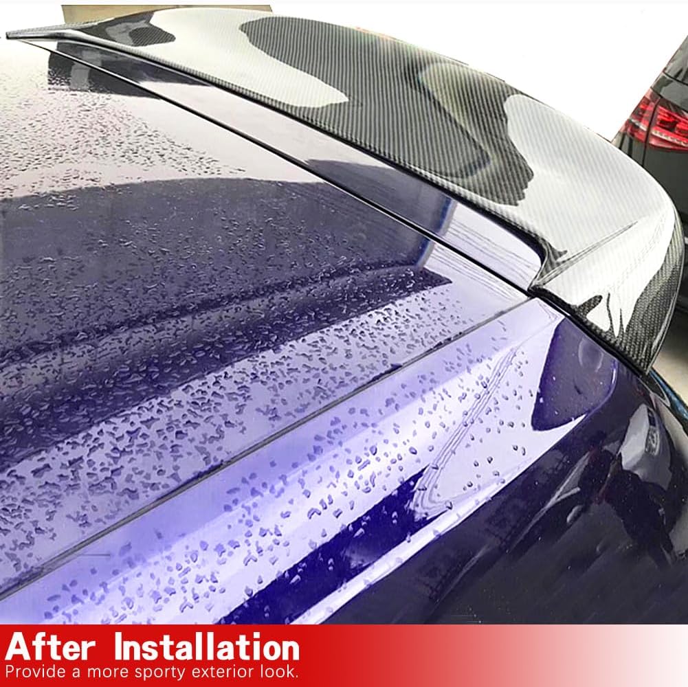 MK7 Carbon Fiber Roof Spoiler for Volkswagen VW Golf 7 7.5 MK7 MK7.5 GTI&R Hatchback 2014-2019 Rear Window Wing Spoiler