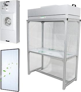 TECHTONGDA Air Flow Clean Bench Dust Free Room Workshop 47.2x23.6x59 Inch Working Area HEPA-Filter Vertical Laminar Flow for Phone LCD Repair Workshop Laboratory Using 110V
