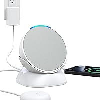 Vista 1 de PlusAcc Soporte para Pop con puertos de carga USB-C y USB-A, estación base de soporte de mesa para cargar teléfonos celulares y auriculares, base