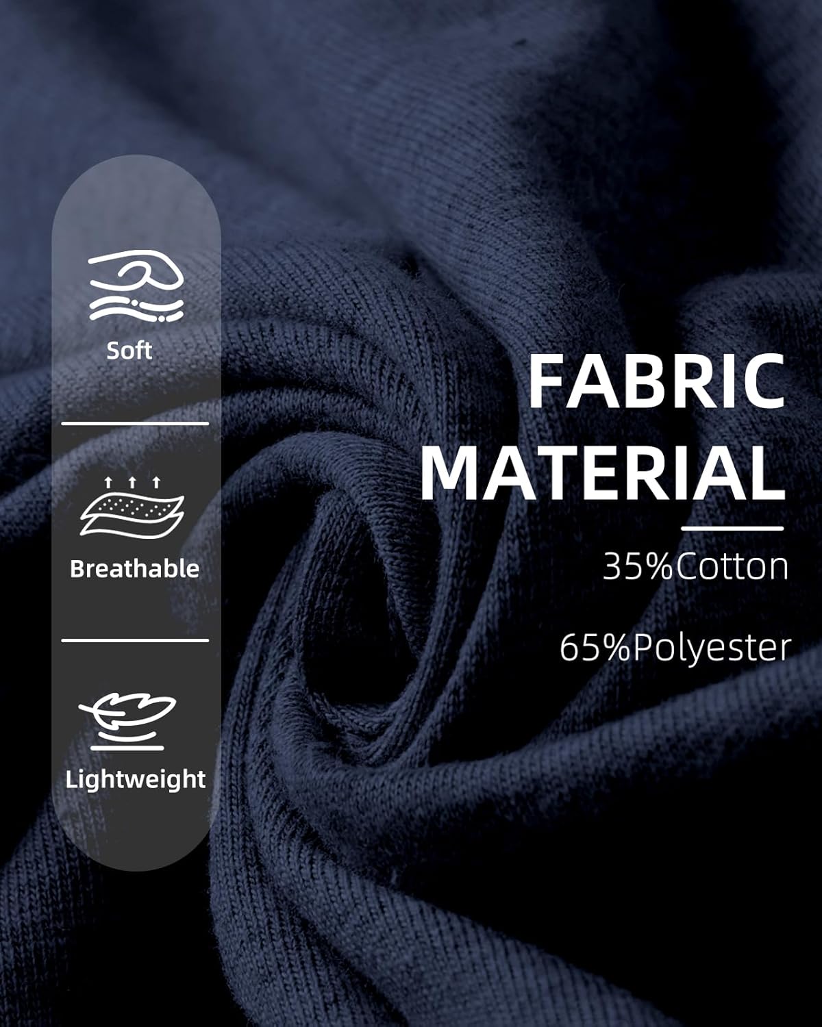 BUXKR Men's Baggy Sweatpants Wide Leg Fleece Casual Joggers Cotton Loose Drawstring Elastic Waist Pants with Pockets - Image 6