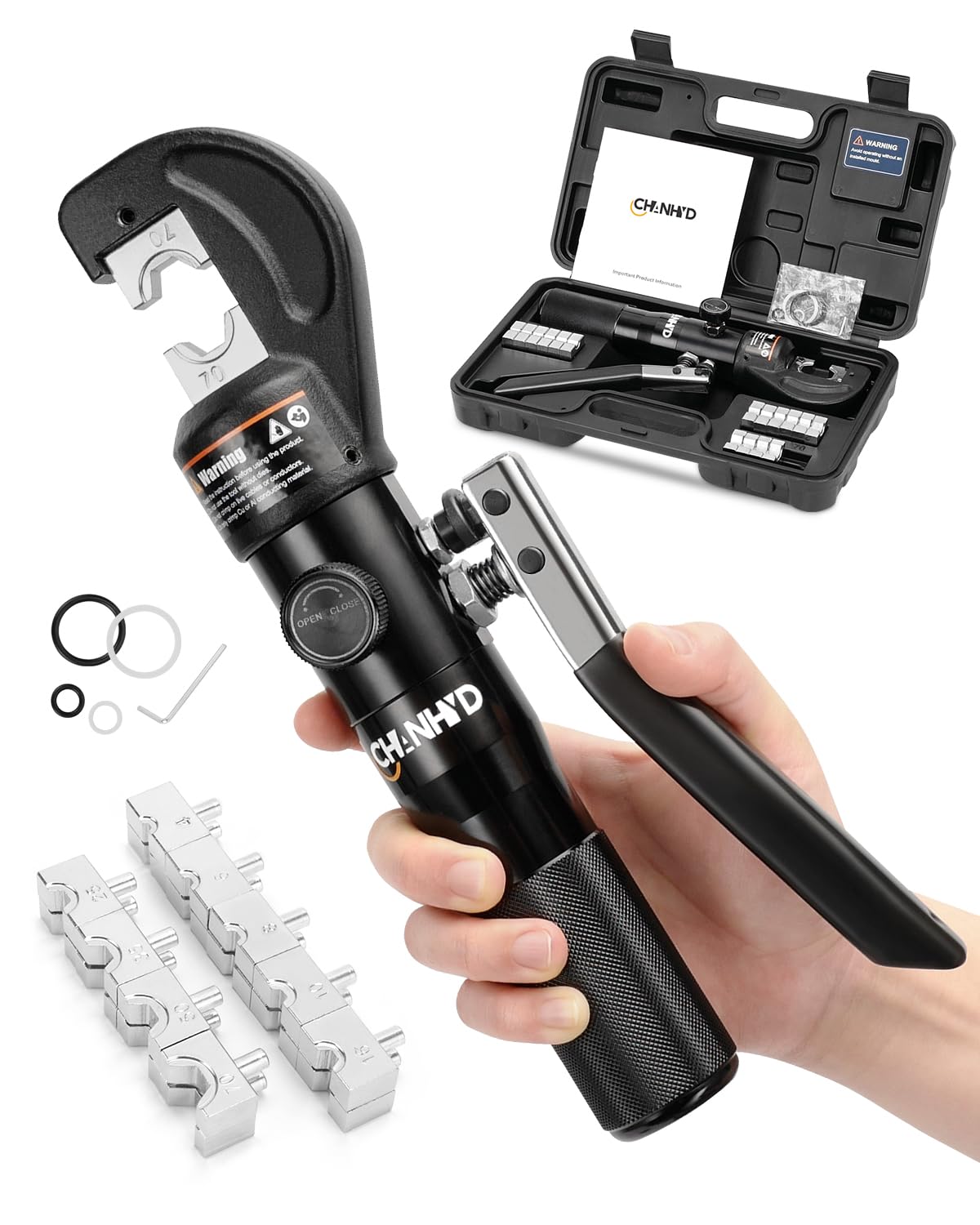 CHANHYD Ferramenta de Crimpagem Hidráulica 8 Toneladas