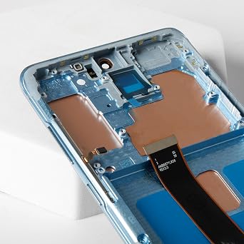 S20+ 5G OLED LCD Display +Cloud Blue Frame 6.67 Not 6.7 for Samsung Galaxy S20 Plus 4G SM-G985/S20+ 5G SM-G986 LCD Screen Replacement Touch Digitizer Assembly Kit