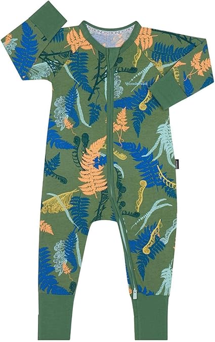 Bonds Baby,Clothing,Baby Boys 0-24m,Dungarees Bonds Zip Wondersuit - Fetching Ferns
