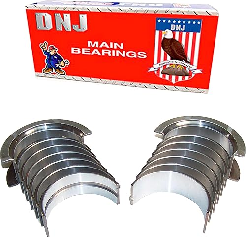 Miniatura 2 de DNJ MB1119 Juego de rodamientos principales estándar para Jeep Cherokee, CJ7, Comanche 4.0L-4.2L L6 12V OHV 242cid 1981-1990