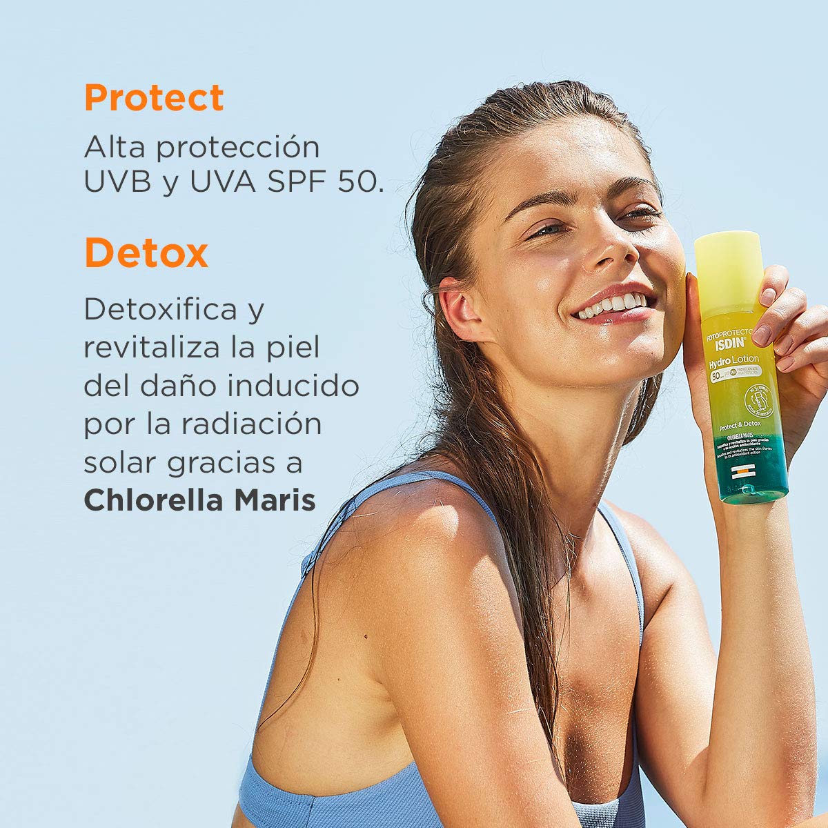 ISDIN - FotoUltra Age Repair Fusion Water SPF 50 - Protector solar facial de fase acuosa+ISDIN HydroLotion SPF 50 - Fotoprotector solar Corporal Bifásico