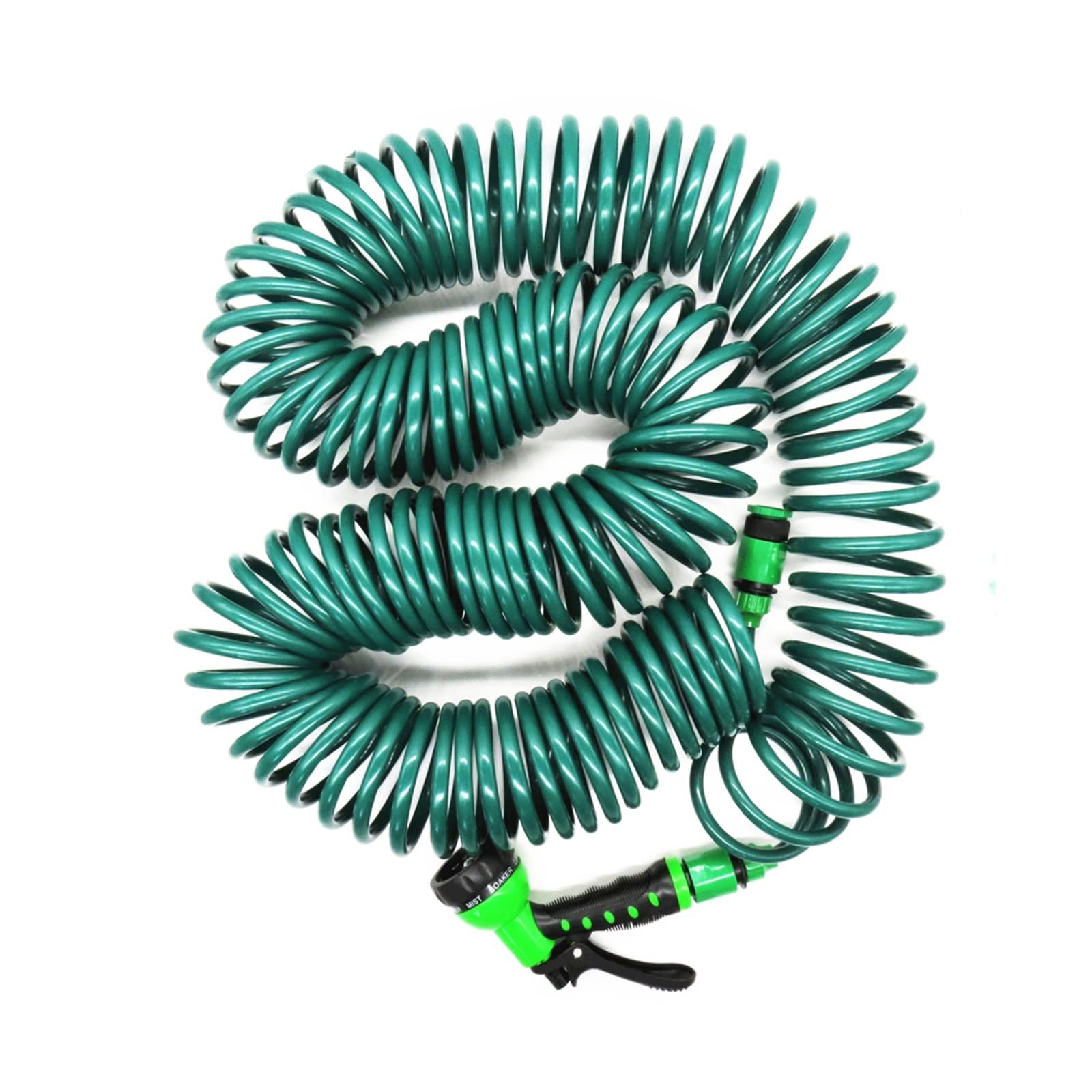 7.5M/15M/30M bobine rétractable tuyau d'eau de jardin Flexible nettoyage voiture printemps en plastique arrosage des plantes pistolet Circulation Fluide(C-30M)
