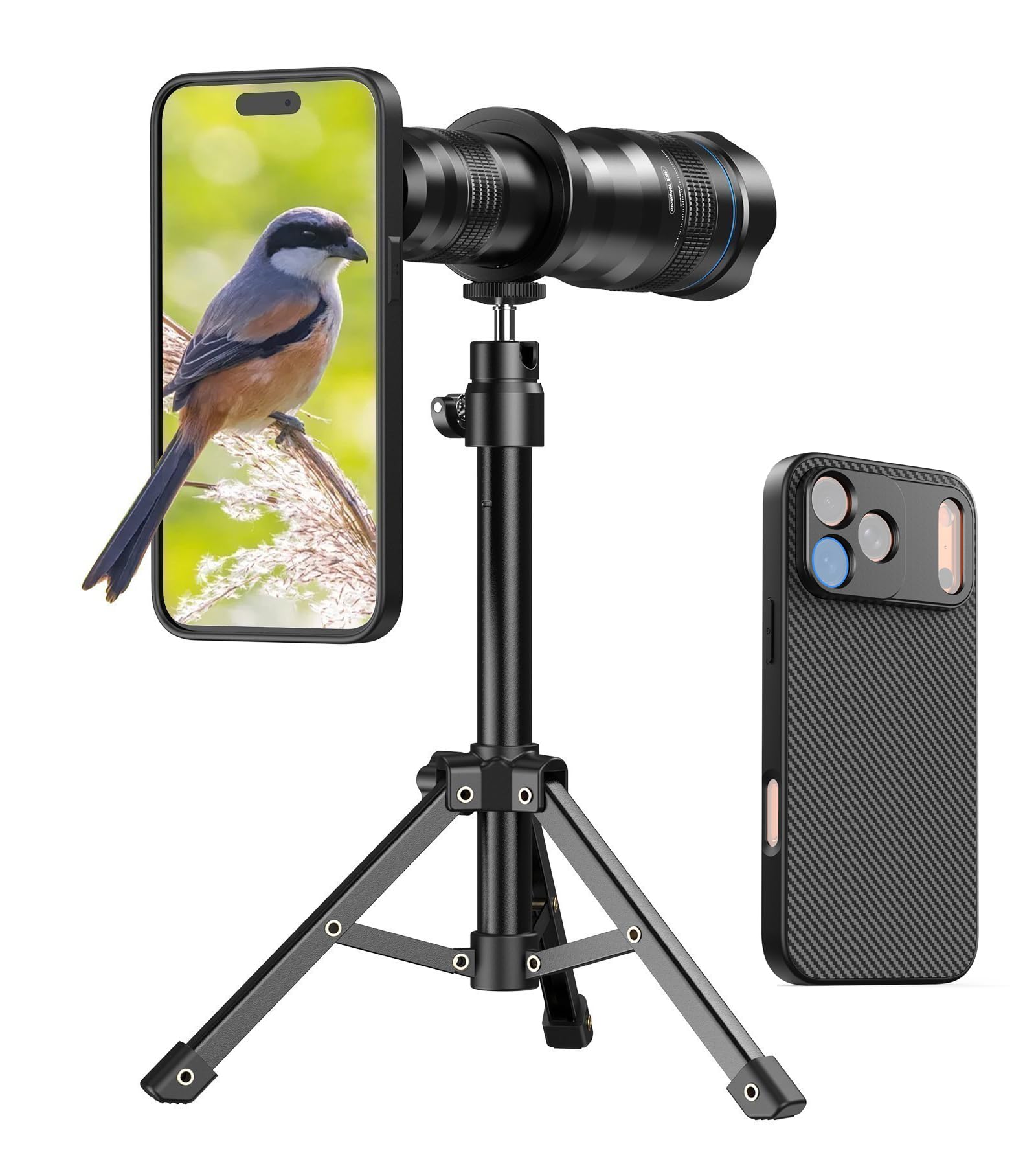 【美品】Nikon D60 標準レンズセット スマホ転送可 三脚・ケース付 Amazon.co.jp: 【iPhone17pro専用ケース付き】Apexelスマホ望遠レンズ