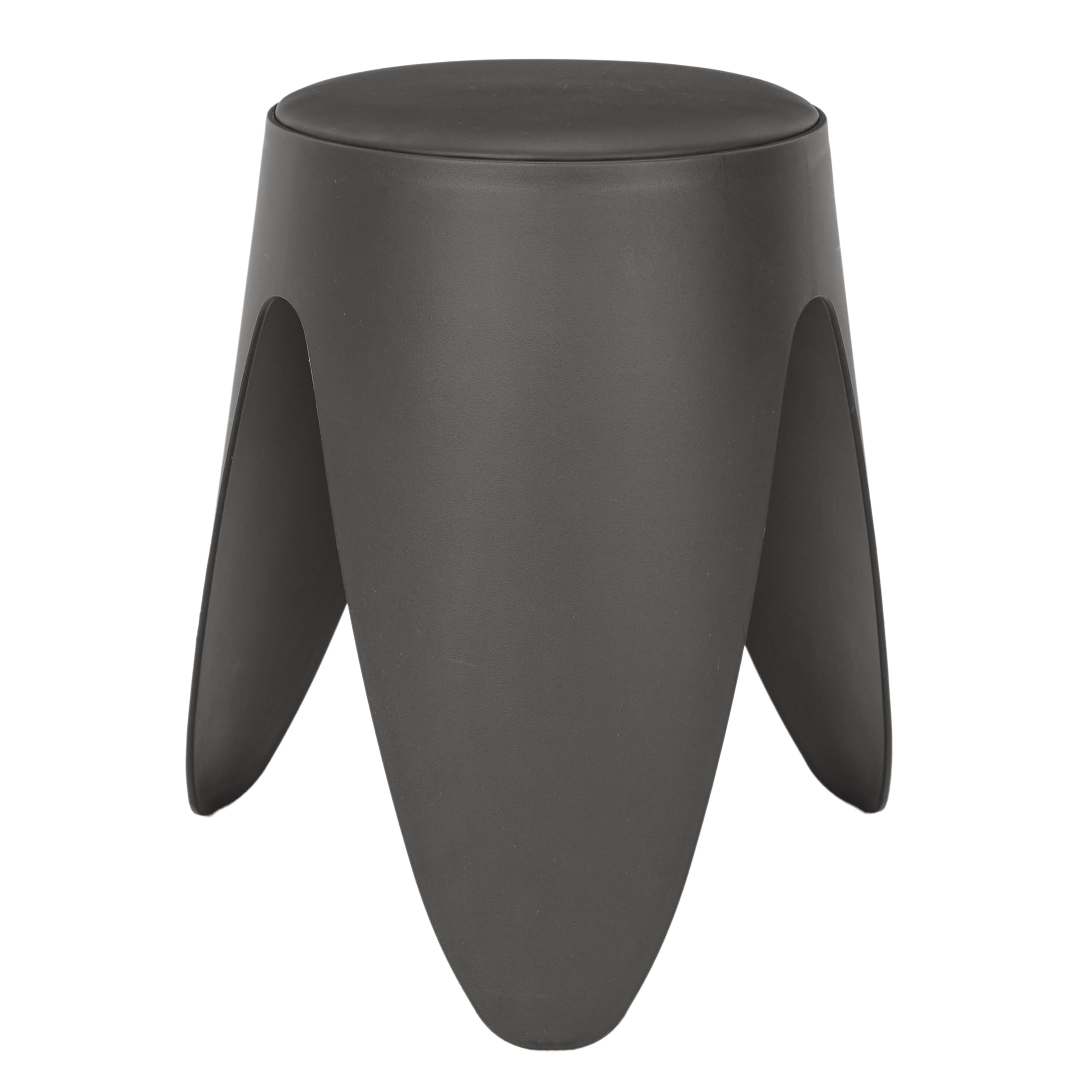 Tabouret Eve Gris contemporain 30x46x30 cm pour petit meuble