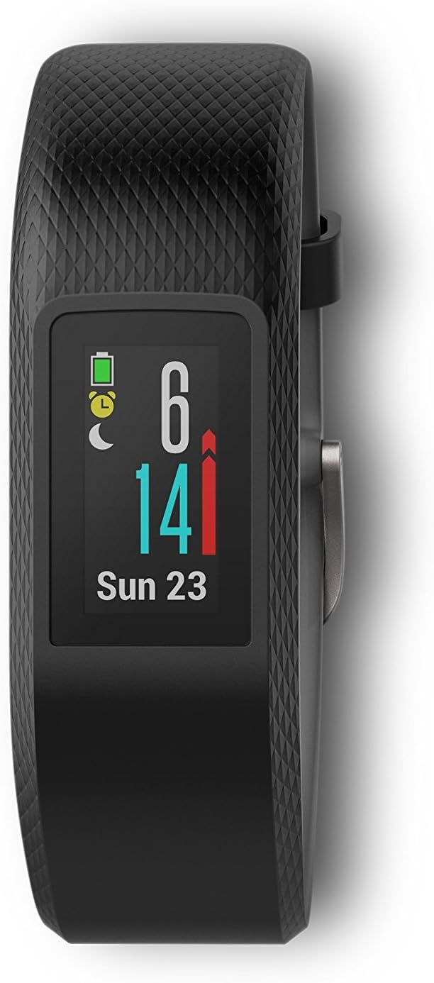 Garmin vívosport, Fitness/Activity Tracker with GPS and Heart Rate Monitoring, Slate, Large