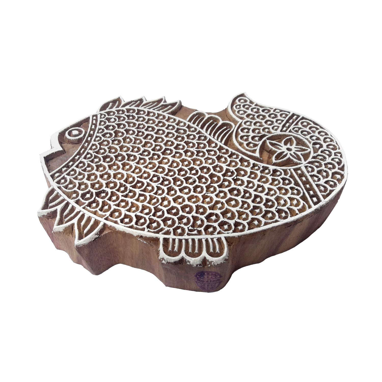Artisan Printing Block Large Fish Pattern Big Wooden Stamp (B07MXLNKVV) Amazon Price History, Amazon Price Tracker