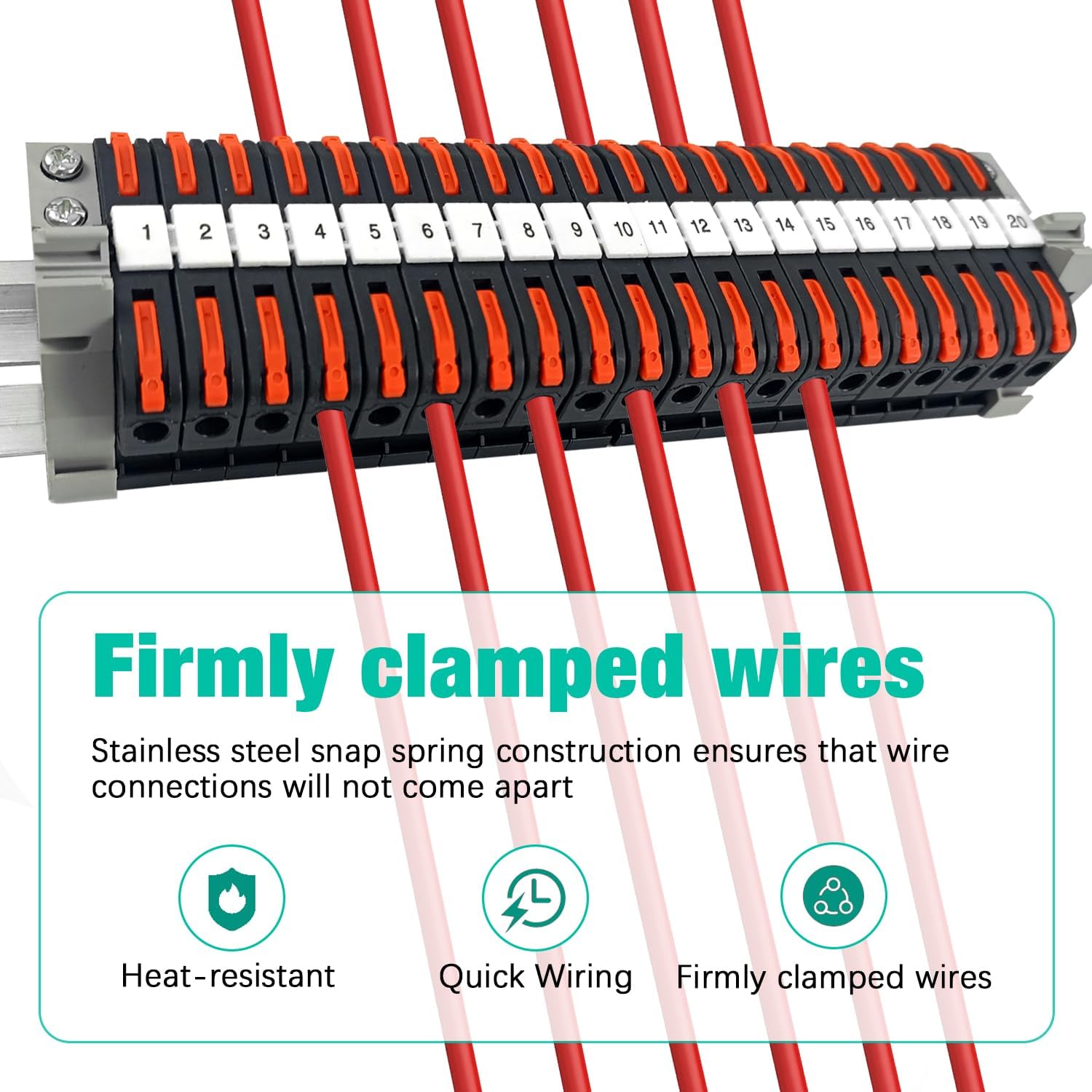 Kit 60 Morsettiere Rapide Su Guida DIN PCT-211 - Per Collegamenti Elettrici Sicuri E Senza Attrezzi - Foto 10