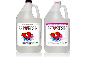 ArtResin Epoxy Resin - Crystal Clear, Non-Toxic, 2 Gallon Kit