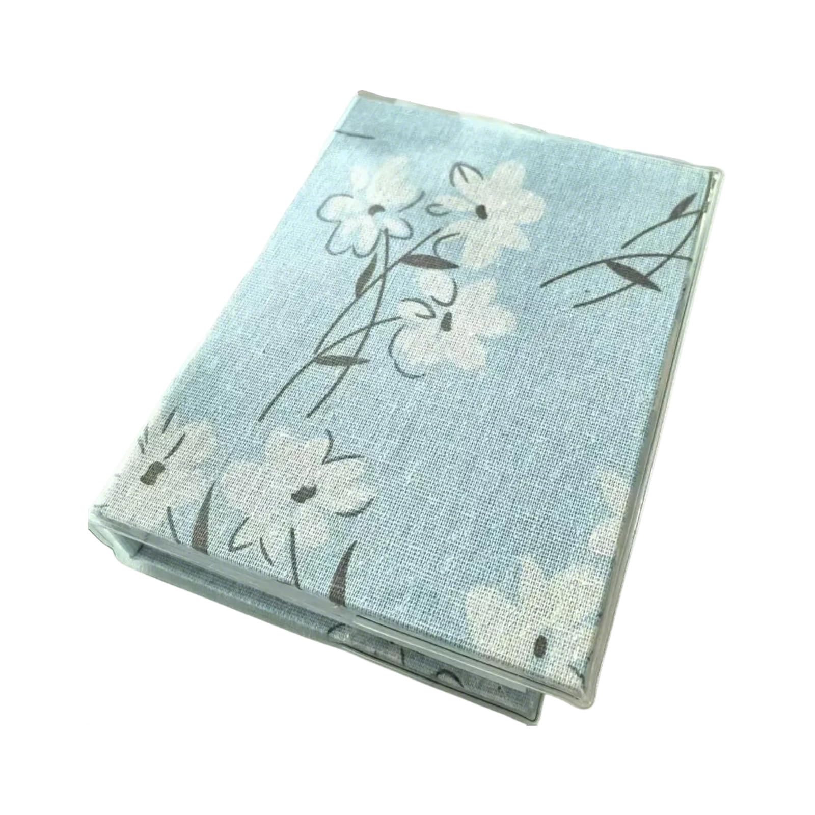 carotoe Stylish Fabric 6Inch Photo Album Capacity for 100 Photos Simple to Use 6inch Picture Album Storage Postcards Book Fabric Photo