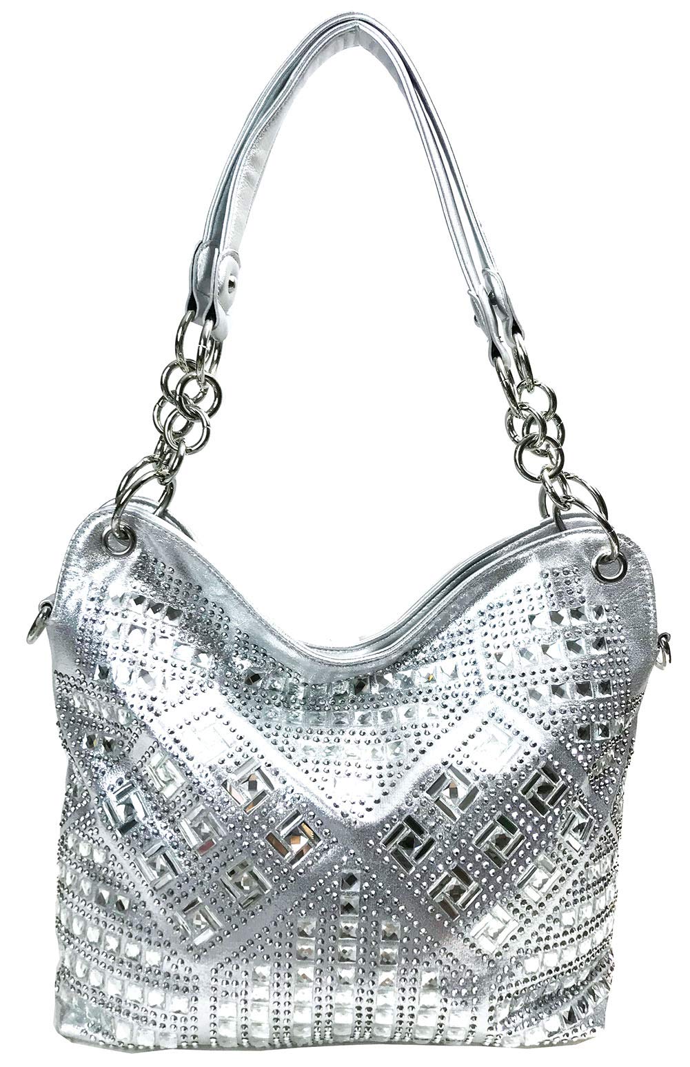 ZZ FabZzfab Geometric Gem Sparkle Purse