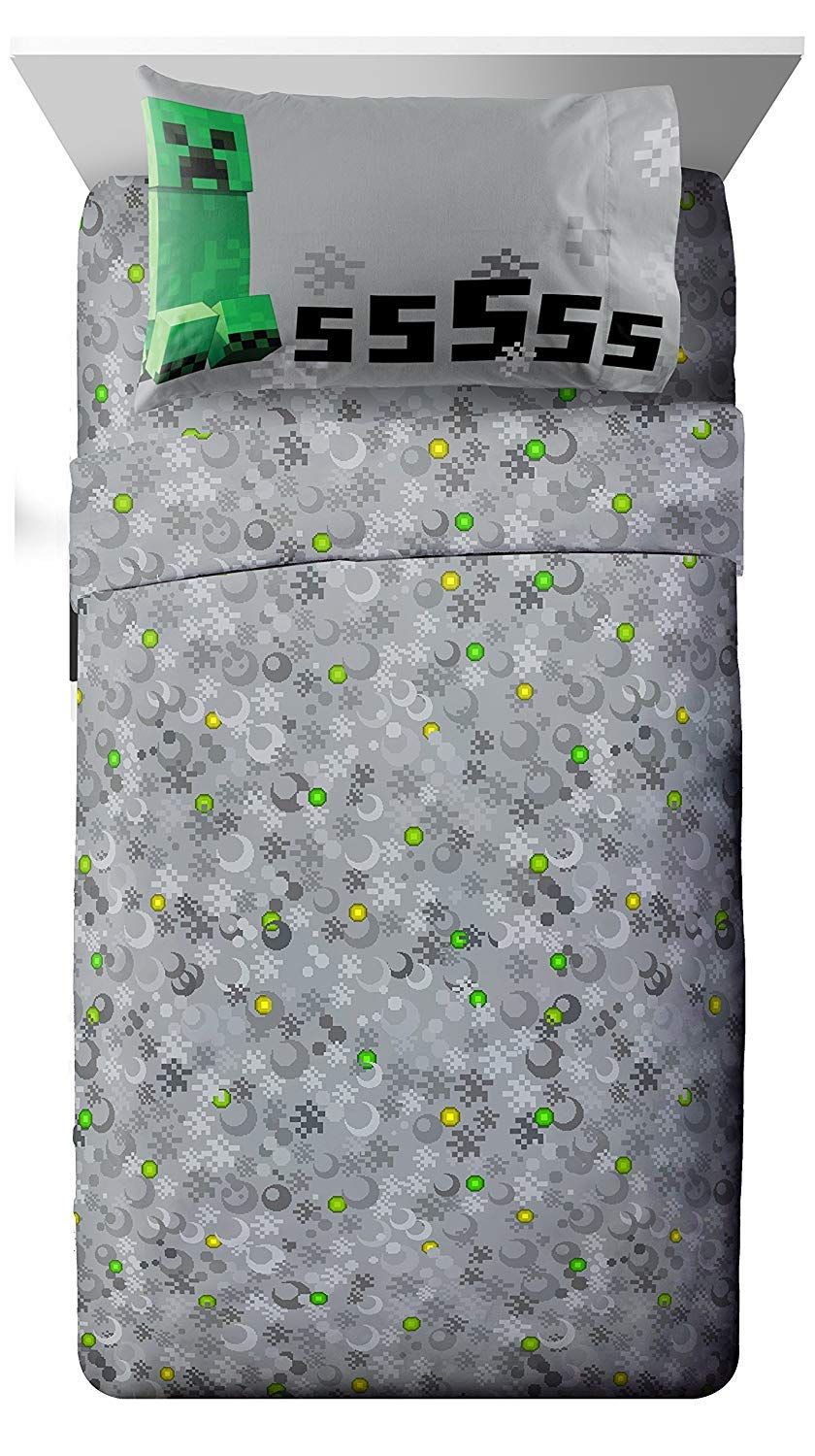 jay franco mojang minecraft spawn twin sheet set