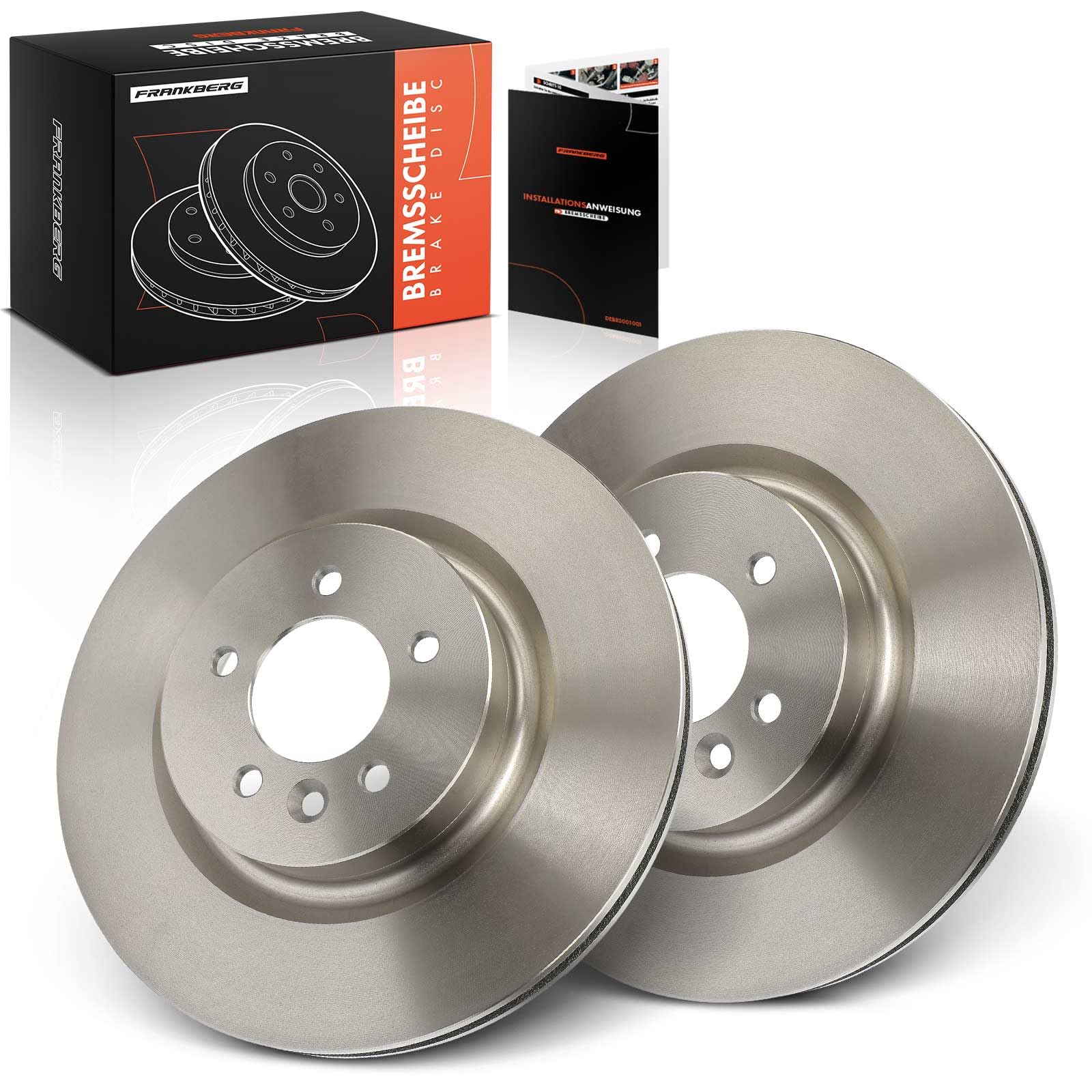 Frankberg 2 discos de freno delanteros ventilados de ⌀360 mm SDB000624 | SDB000623; Compatible con: R.a.n.g.e R.o.v.e.r Sport L320, Discovery IV L319, Discovery IV Furgoneta L319