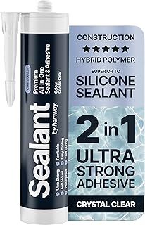 Crystal Clear Construction Sealant & Adhesive All-in-One Hybrid Polymer ...