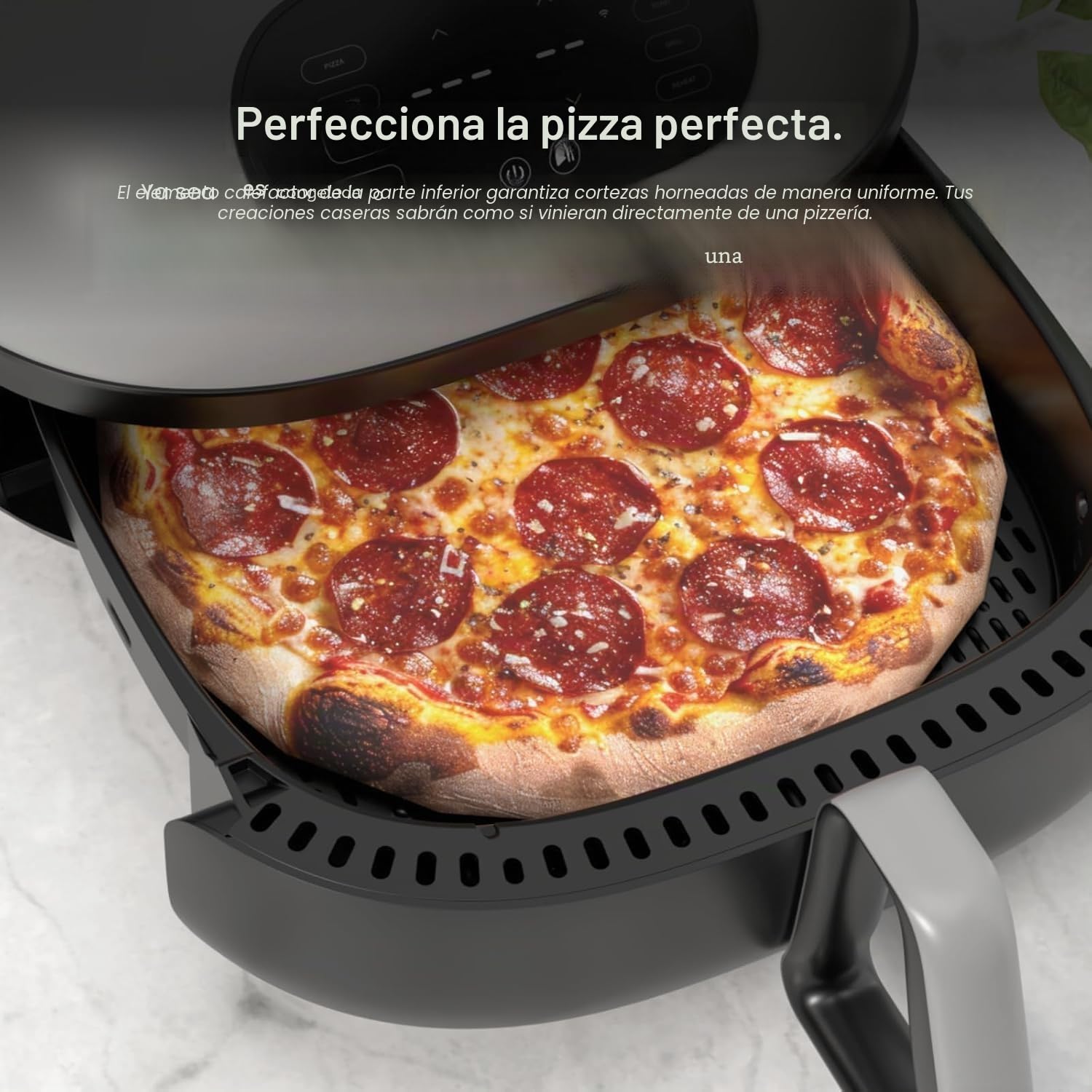 Typhur Dome 2 Freidora de Aire Inteligente, Grande, Calentamiento Superior e Inferior, Autolimpiante, Cesta Freidora Eléctrica LED Pantalla, Capacidad para Pizza de 12" o Bistecs, Silenciosa