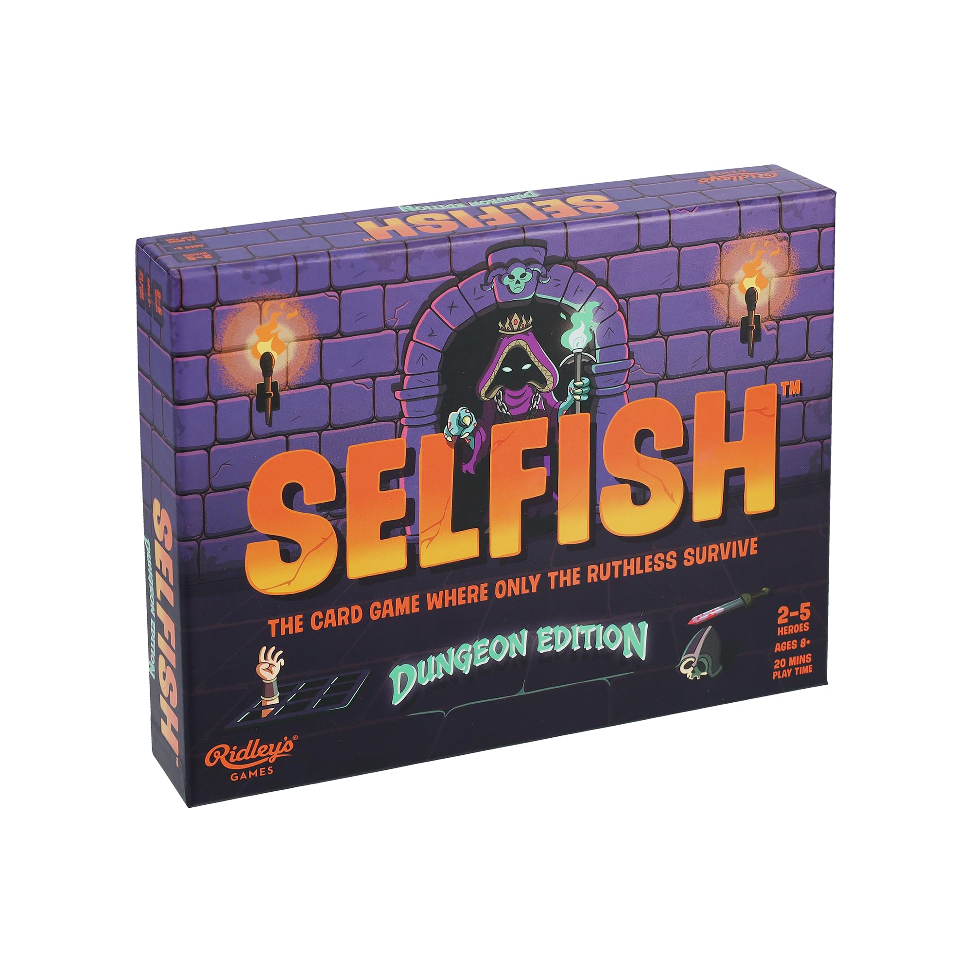 Ridley’s | Selfish: Dungeon Edition | Card Game | Ages 8+ | 2-5 Players | 20+ Minutes Playing Time