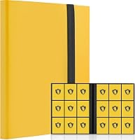Vista 27 de Carpeta de tarjetas coleccionables de 9 bolsillos, libro de tarjetas premium para 360 tarjetas, álbum de tarjetas resistente para tarjetas