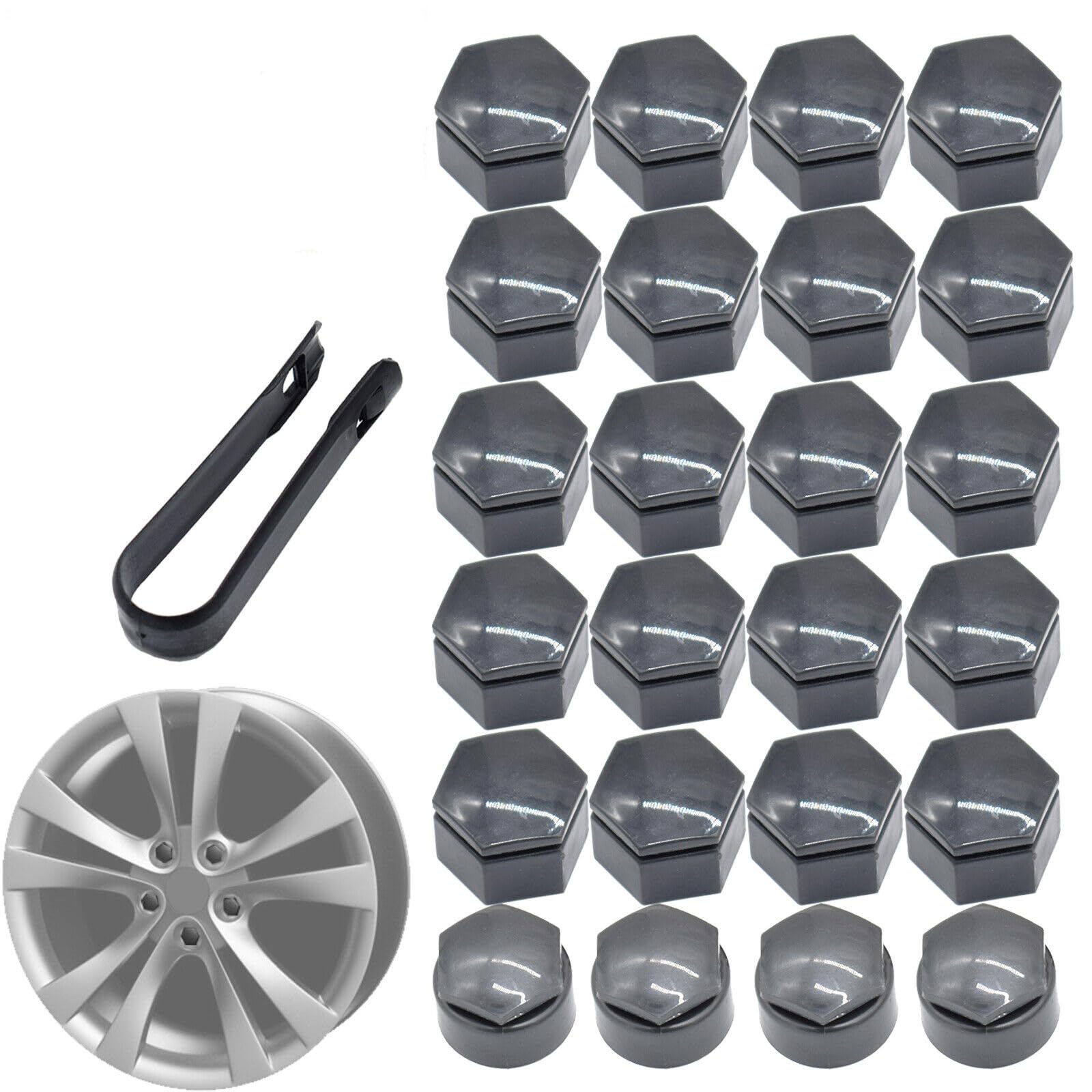 Zestaw 22 mm tappi per dadi ruota Vauxhall Insignia z kluczem