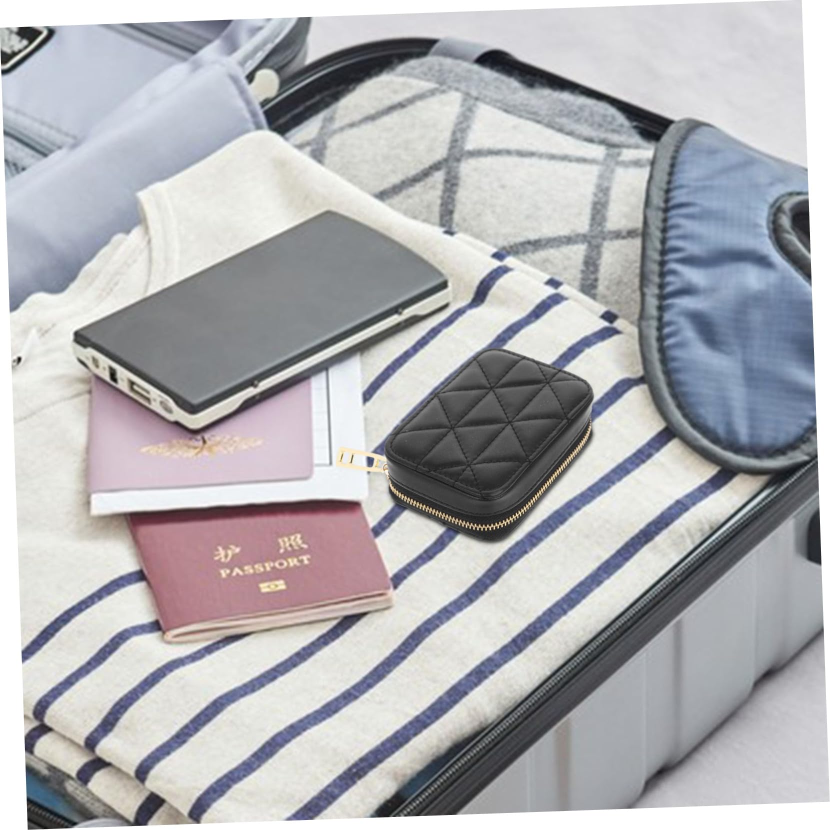 2pezzi Borsa Piccola Per Trucco Con Specchio Pochette Per Rossetto e Monete Per Viaggi e Attività All Aperto Facile Da Trasportare e Utilizzare