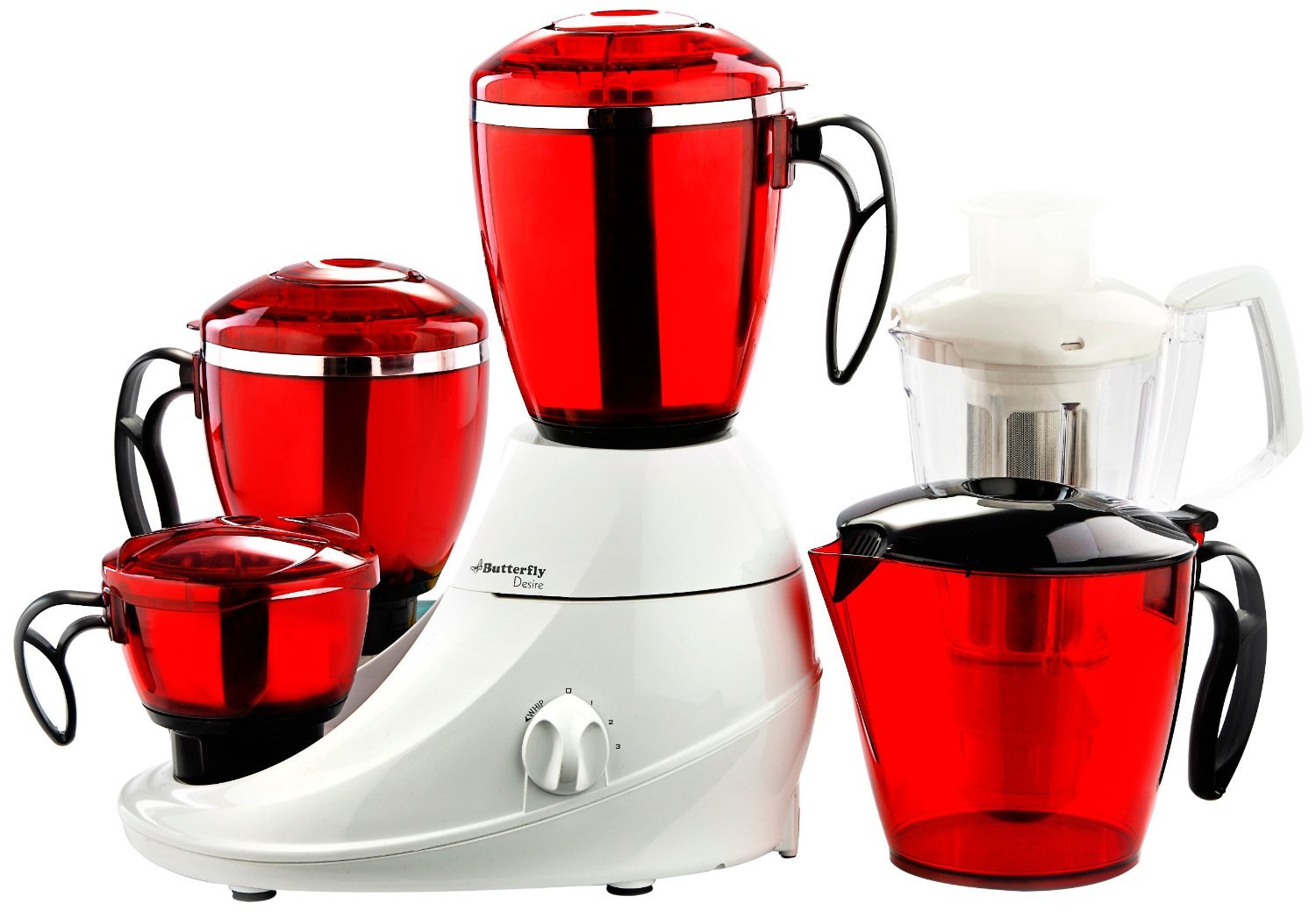 Butterfly Stainless Steel Desire Mixer Grinder with 4 Jars (Red and White), 760 Watt (B005N6CPHC) Amazon Price History, Amazon Price Tracker