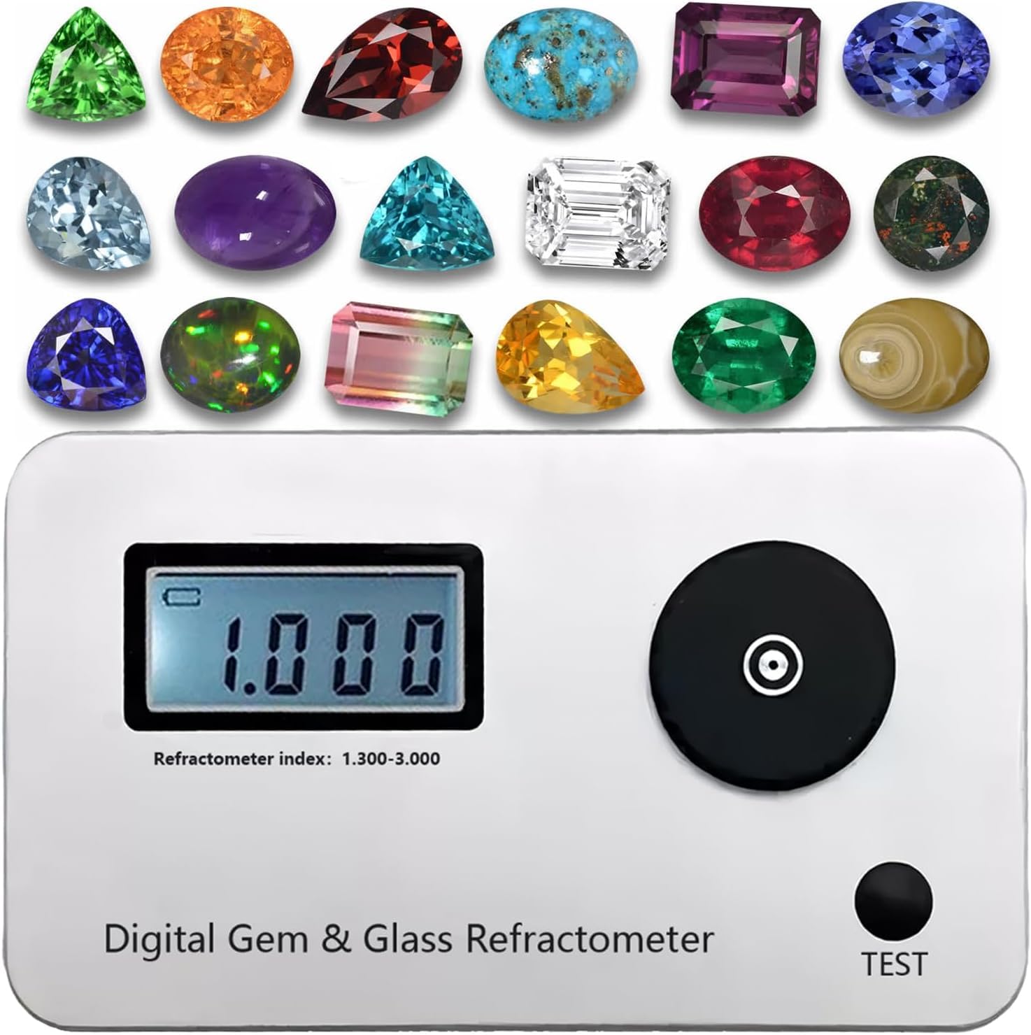 Réfractomètre de bijoux pour éviter les erreurs d'identification sur les diamants précieux