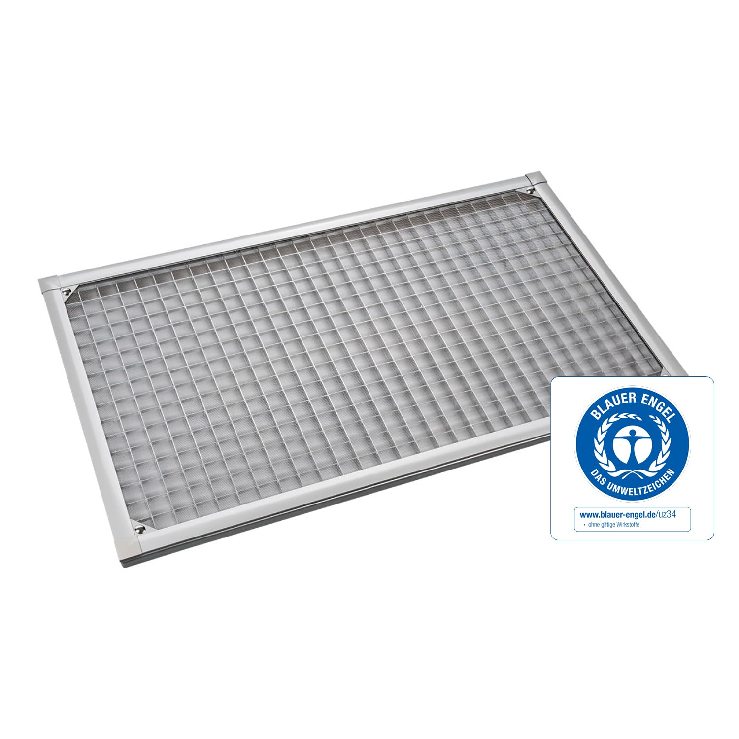Nematek Lichtschachtabdeckung Light - hochwertige Kellerschachtabdeckung in 60 x 115 cm - Lichtschachtabdeckung Edelstahl - effektiv gegen Schmutz & Insekten