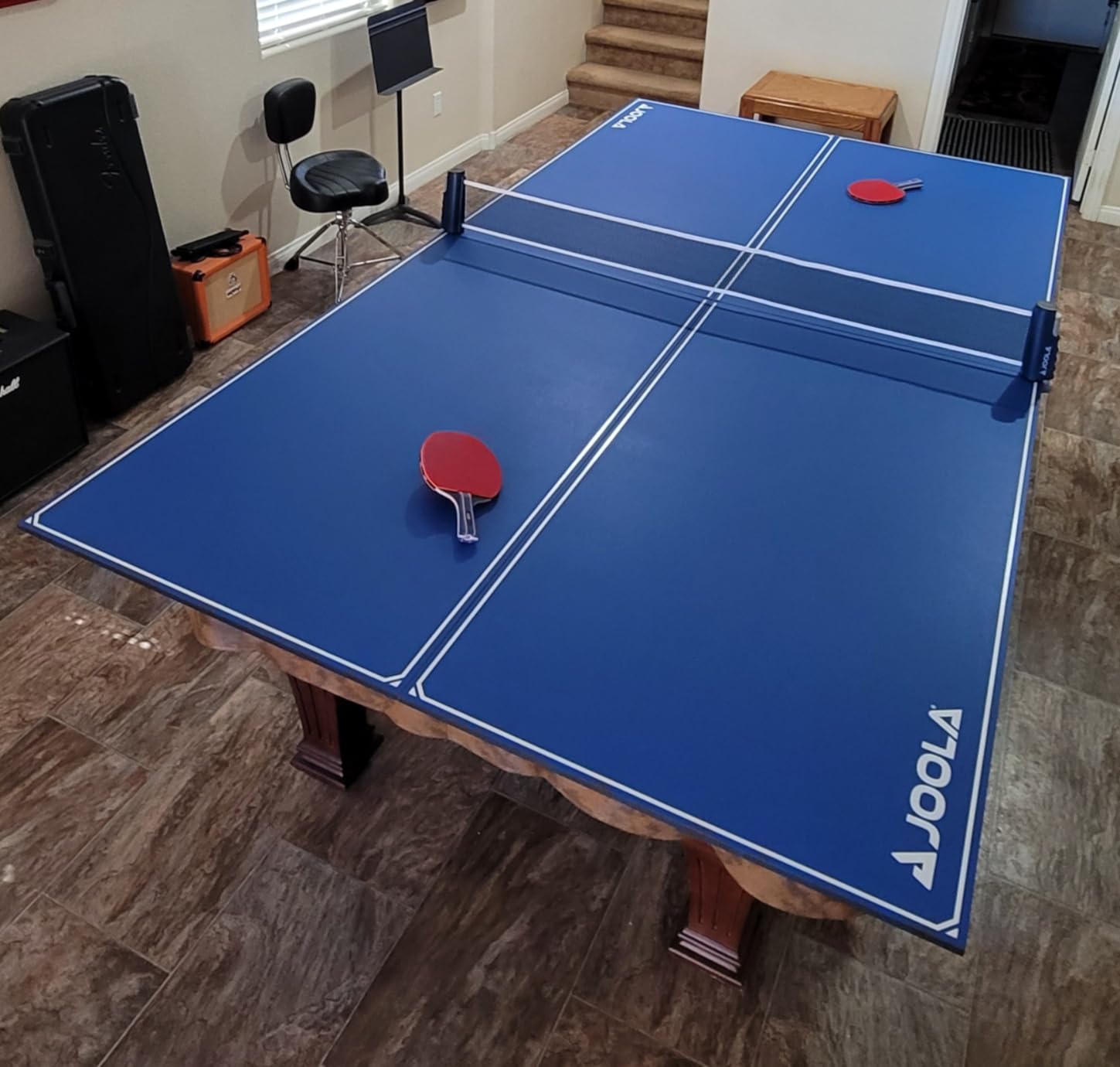 25/mo Finance JOOLA Tetra 4 Piece Ping Pong Table Top for Pool