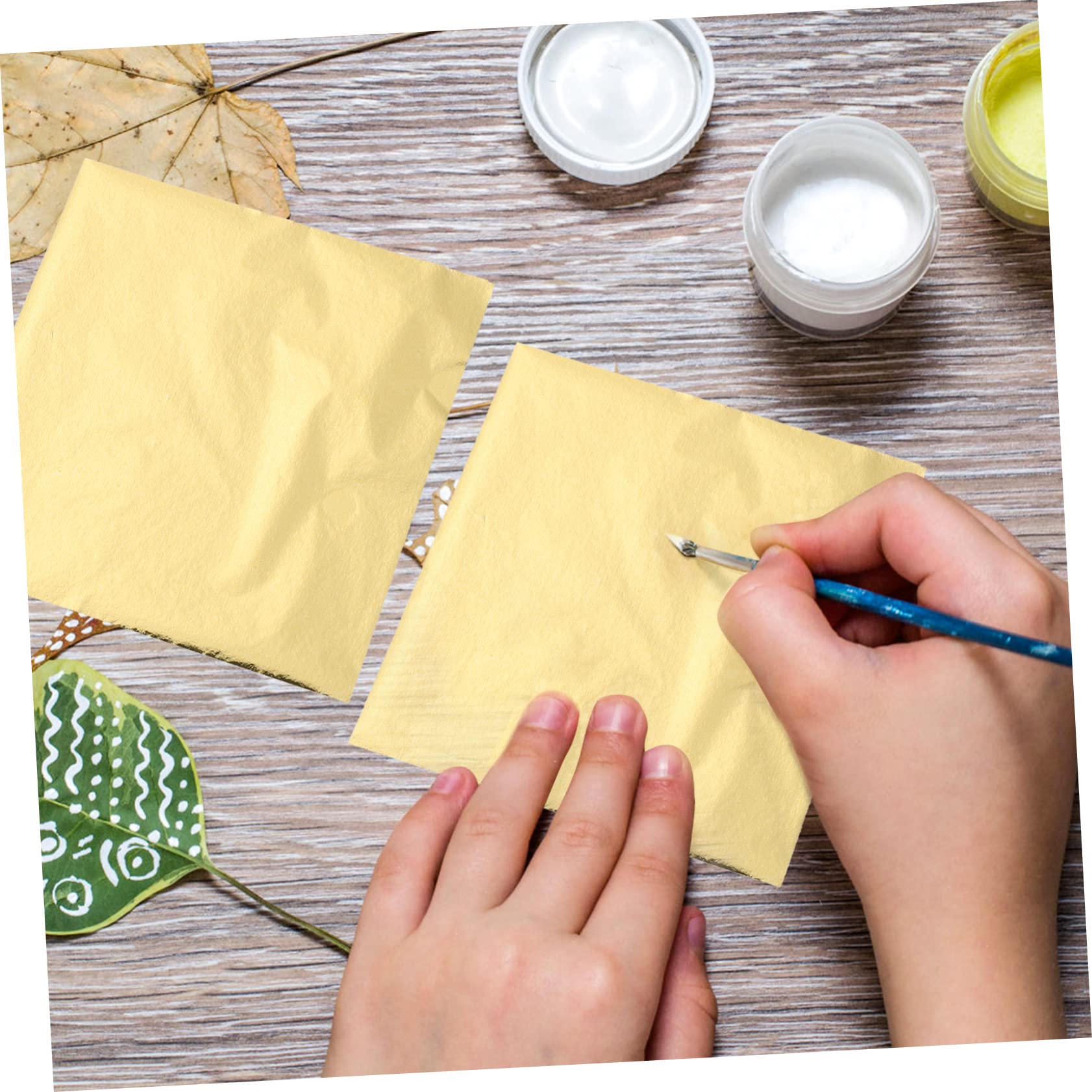 ARTIBETTER Imitación Para Manualidades De Lámina Para Decoración Y Bricolaje Para Proyectos Diy Y Pintura De Arte 200 Hojas*4