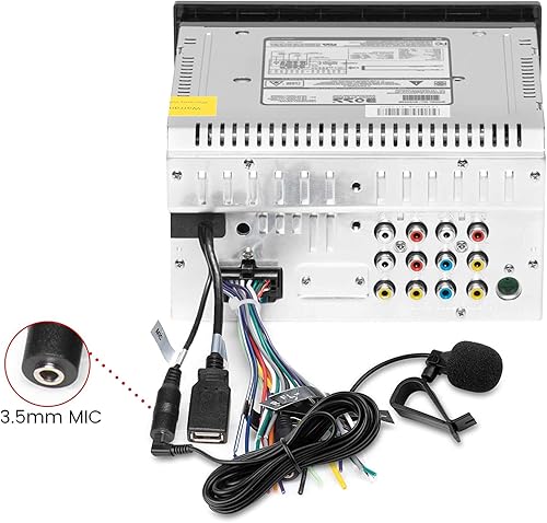Miniatura 6 de FingerLakes - Micrófono de montaje de micrófono de 0.138 in para unidad principal de vehículo, Bluetooth habilitado para radio estéreo GPS DVD