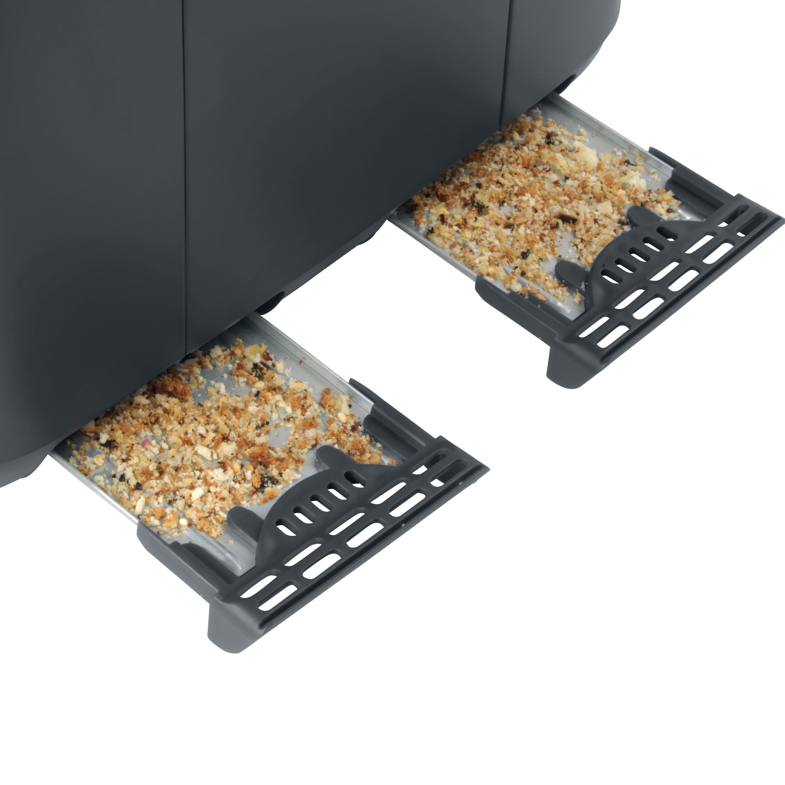 Salter Marino Tostadora de 4 ranuras anchas, 1850 W | 7 niveles tostado, descongelar/recalentar/cancelar, guías autocentrantes, antiatasco, bandeja recogemigas extraíble