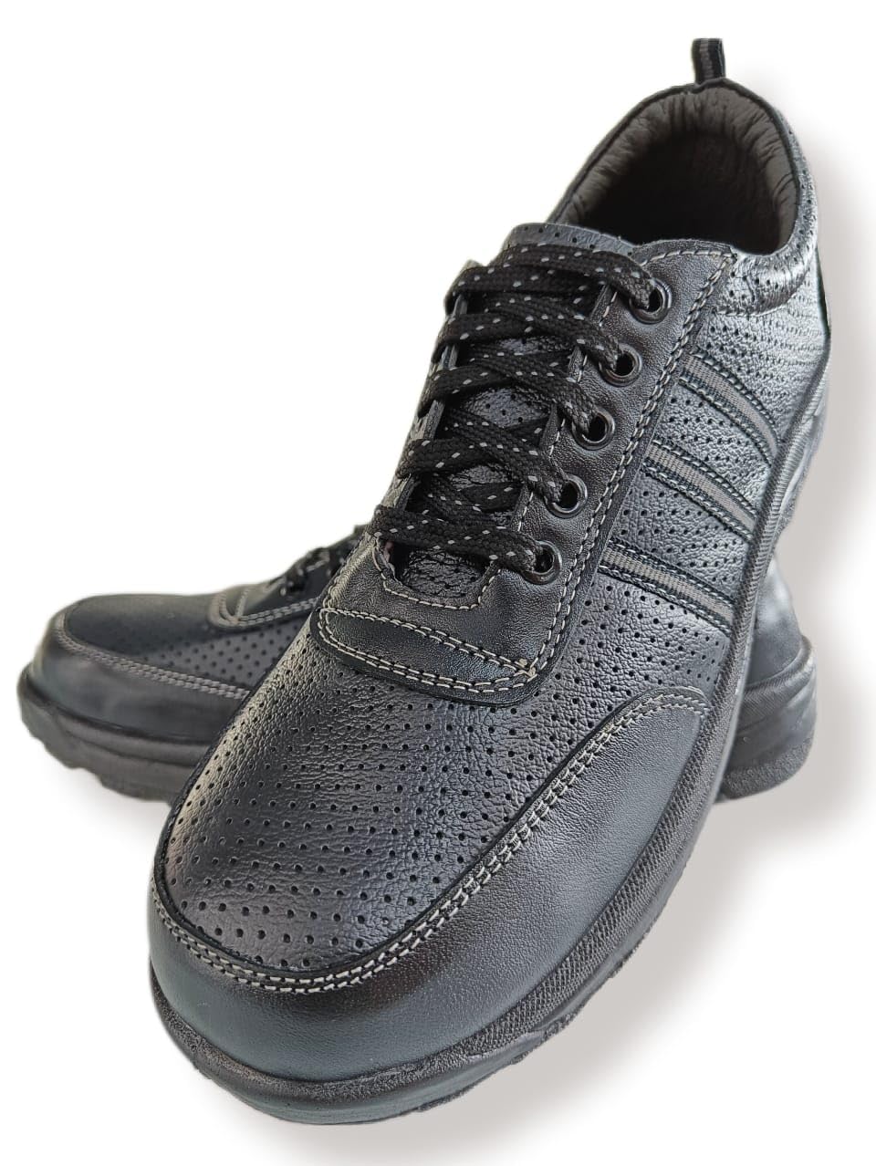 MSC Black Low Ankle Punch Leather Single Density Safety Shoes Size 9_Black (B0C9X7W8LL) Amazon Price History, Amazon Price Tracker