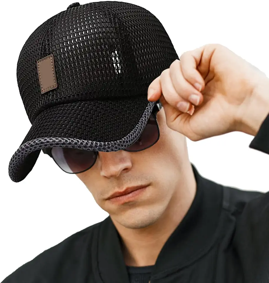 Summer Baseball Cap Breathable Adjustable Quick Dry Mesh Hat