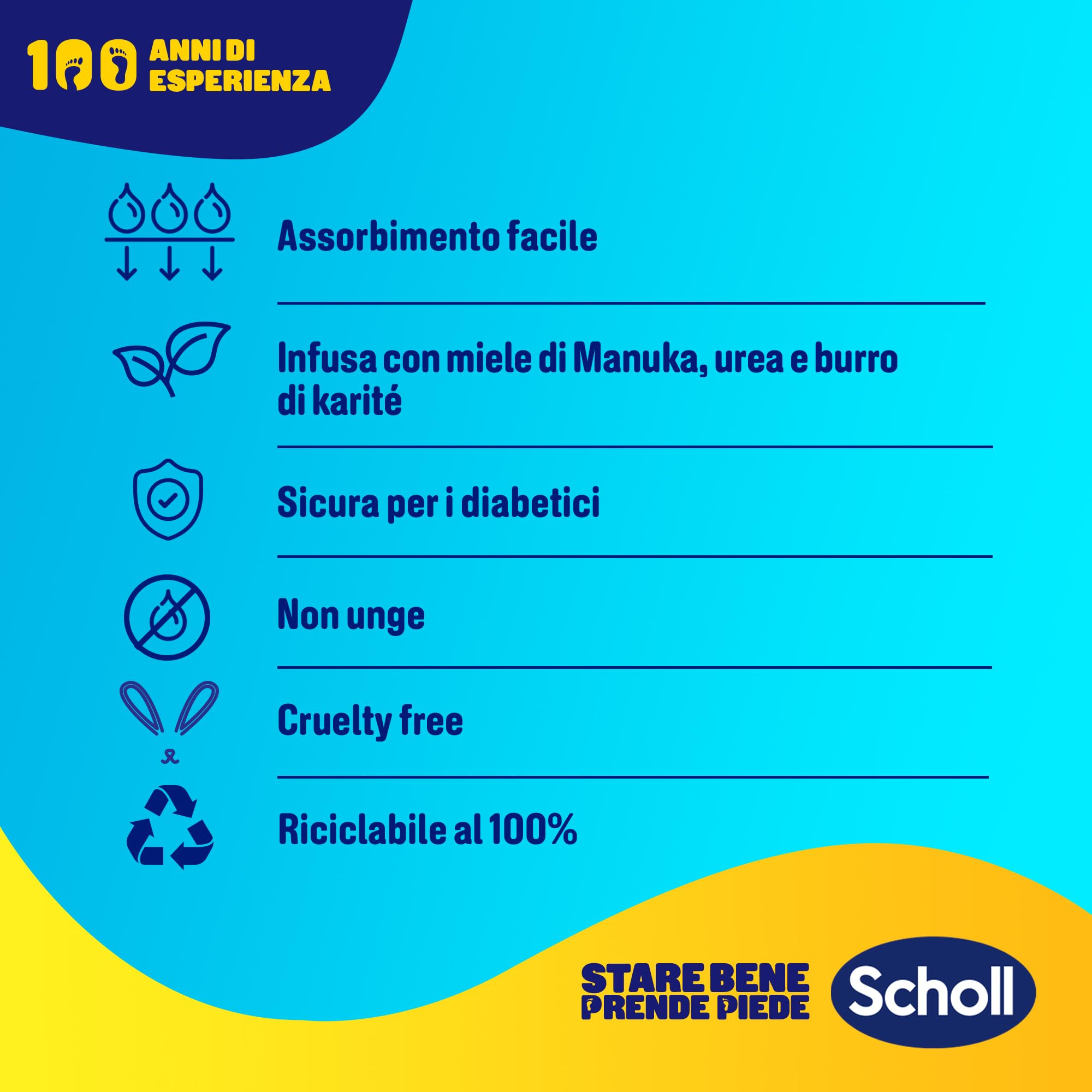 Dr. Scholl's Maschera Piedi con Miele di Manuka per Talloni Screpolati e Secchi, Calzini Idratanti per Piedi più Morbidi e Lisci in 20 Minuti, Calzino e Confezione Riciclabili, 4 Paia