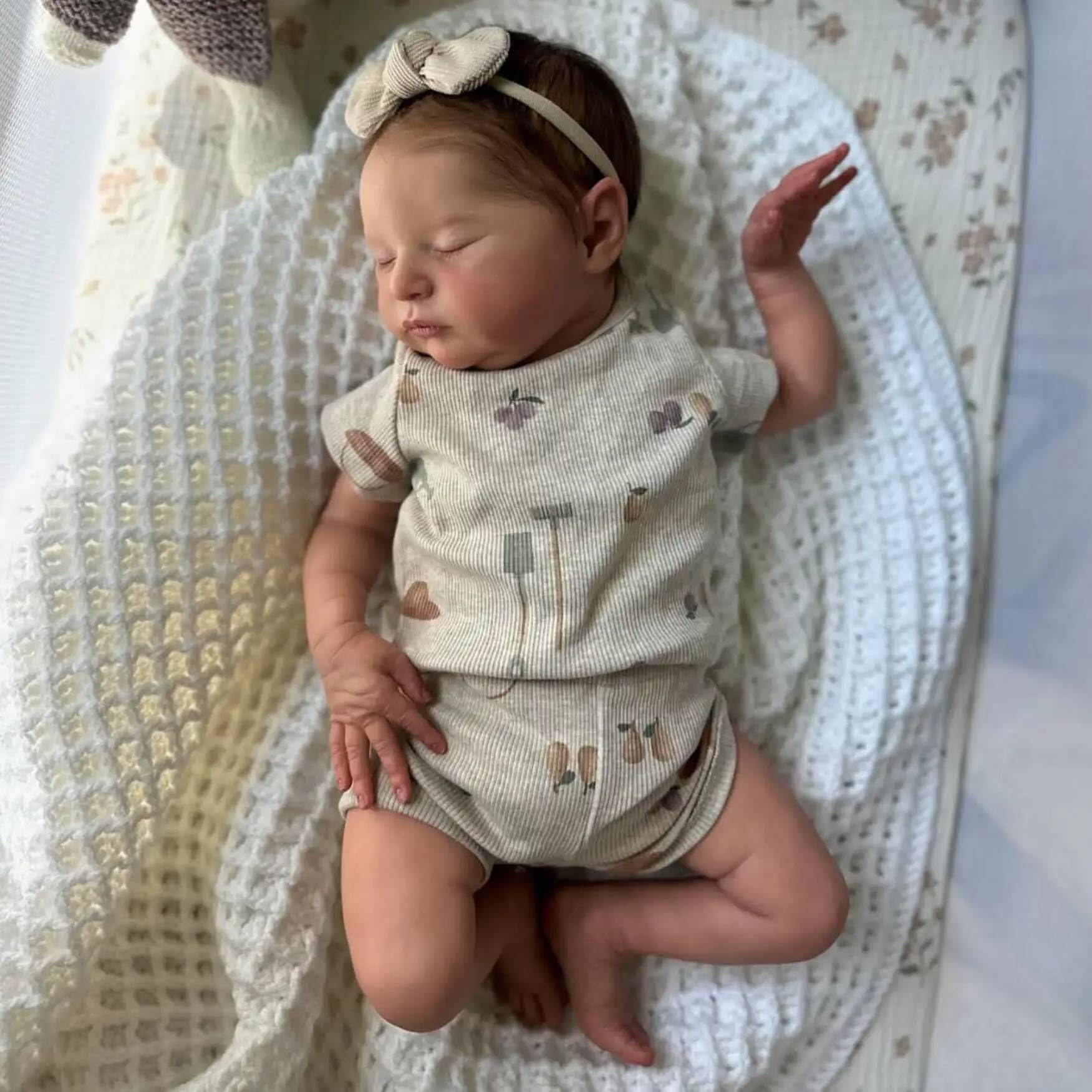 Reborn Baby Dolls silikonowe winylowe lalki Laura 50 cm realistyczne lalki niemowlęce, realistyczna lalka noworodka, wyglądająca na prawdziwe życie, śpiące niemowlęta, lalka z akcesoriami