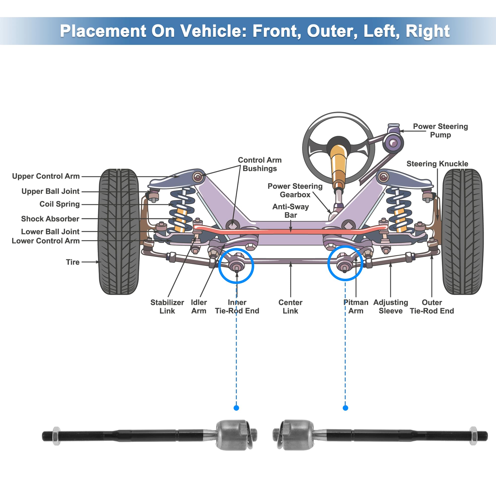 Headlight Assemblies For 2007 Isuzu I-290 Front Outer Tie Rod End Links For Chevy Canyon & GMC I-290 I-370 2006-2012 By Detroit Axle Water Pumps For Isuzu I-290
