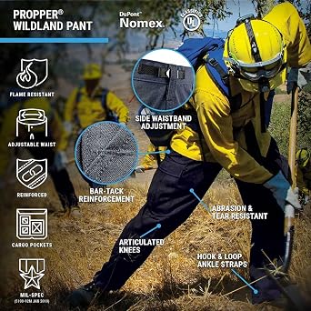 Propper Mens Wildland Fire Pants NFPA 1977 Compliant,