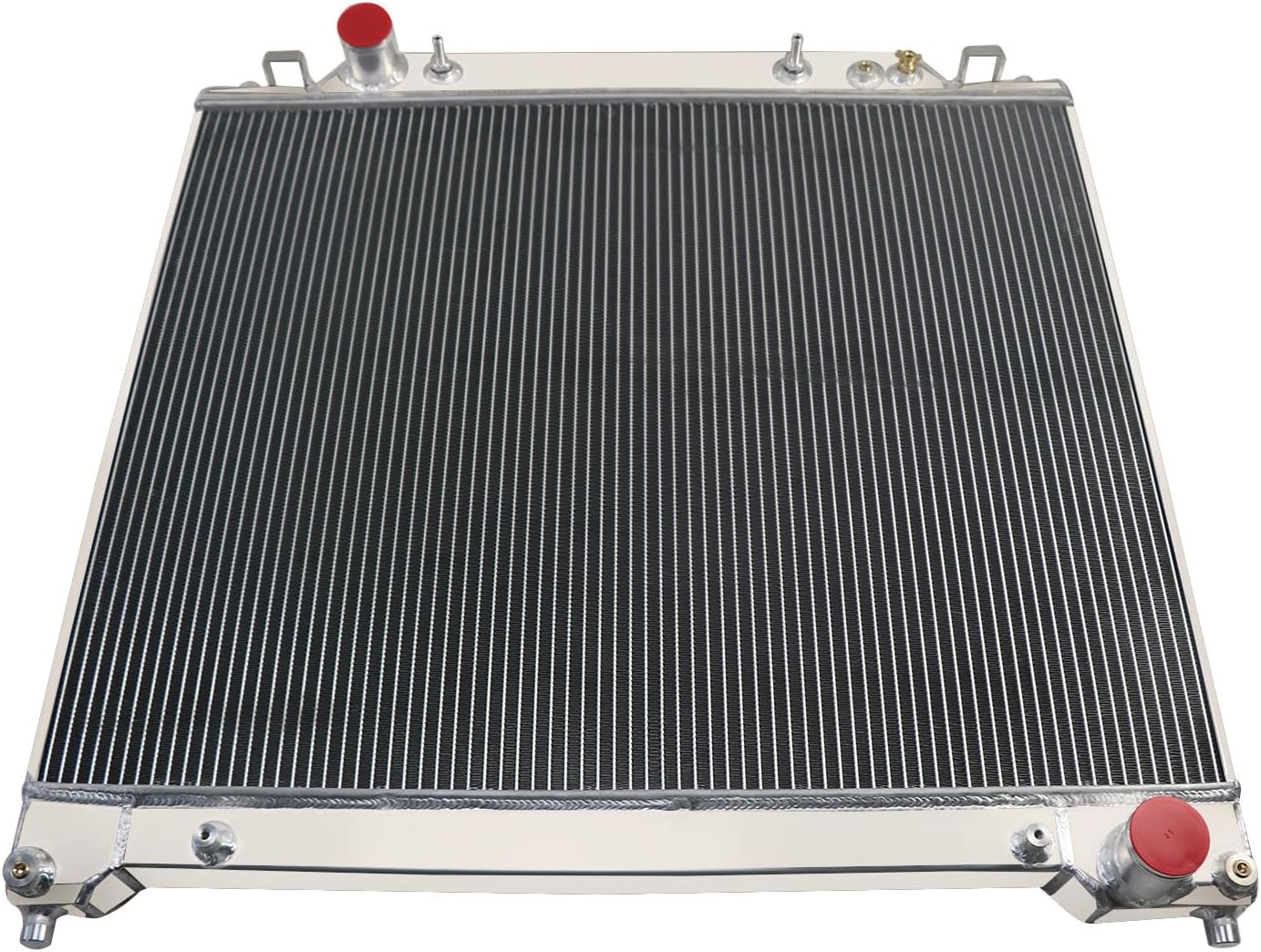 Aluminum Radiator for 1995 1996 1997 Ford F350/95 96 F250/97 F250 HD/95 F59 7.3L Powerstroke Diesel V8 Radiador 4 Row Core Downflow Radiators, 4 row radiator