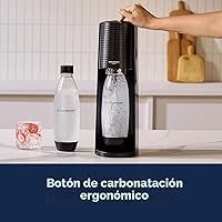 Vista 7 de SodaStream Terra - máquina para hacer agua con gas (azul niebla), con CO2, botella DWS y sabores Bubly Drop Azul Misty