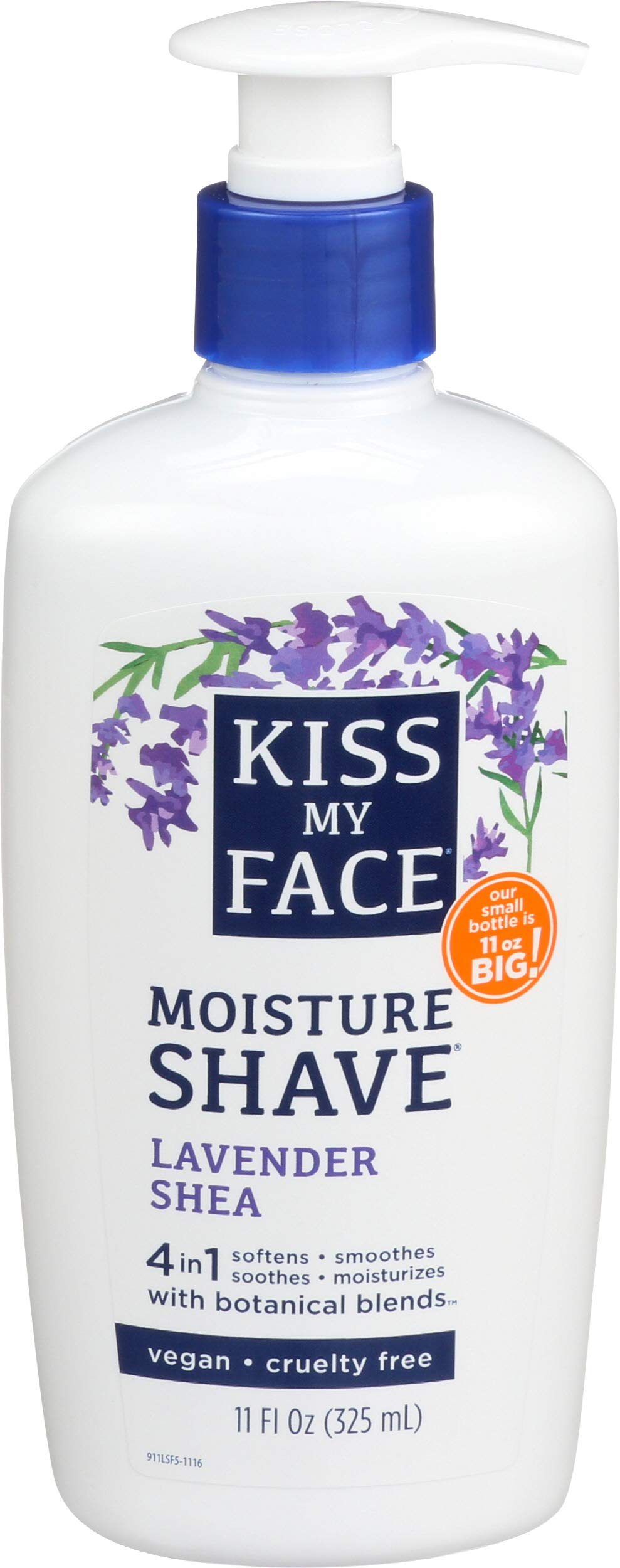Kiss My Face - Lavender And Shea Moisture Shave, 11 fl oz cream