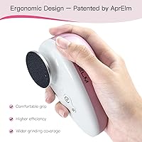 Vista 2 de Rechargeable Electric Foot Callus Remover with 3-Sizes 120Pcs Sandpapers, Professional 1000RPM Electric Foot File with Organizer, Pedicure Tools